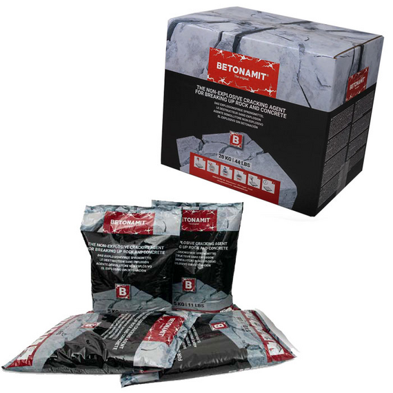 BETONAMIT 20 kg neeksplozivno rušenje stijena BiHPakovanje BETONAMIT 20 kg za drobljenje kamenaPakovanje BETONAMIT 20 kg za drobljenje kamena